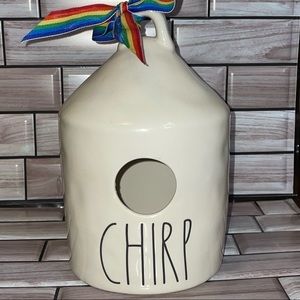 2017 Double sided Rae Dunn CHIRP Birdhouse